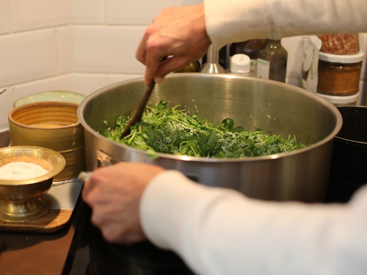 Cooking class preparation